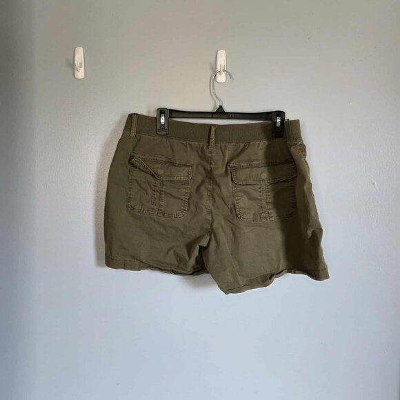 EUC Sonoma Olive Green Shorts with stretchy waist band - Picture 3 of 4